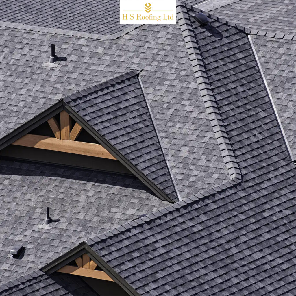 HS Roofing Ltd professional asphalt shingle roof installation on residential home